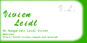 vivien leidl business card